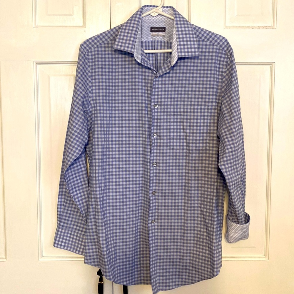 Mens Van Heusen Long Sleeve Button Down Shirt